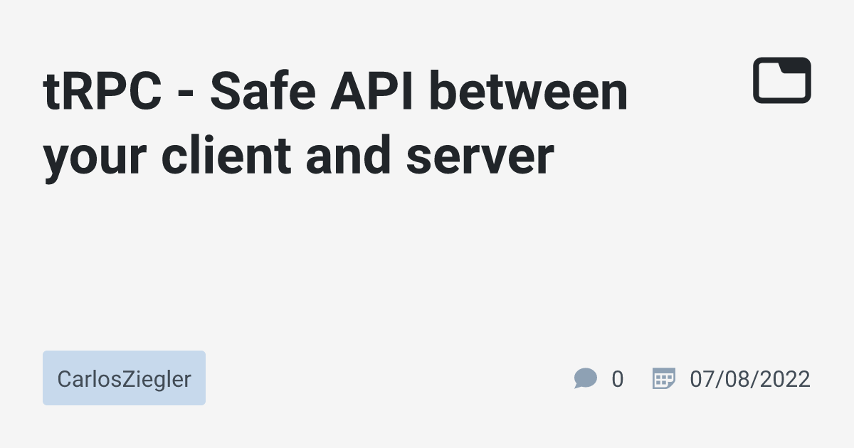 tRPC Type Mismatch Troubleshooting Server-Client Communication - tRPC - Safe API between your client and server  CarlosZiegler  TabNews