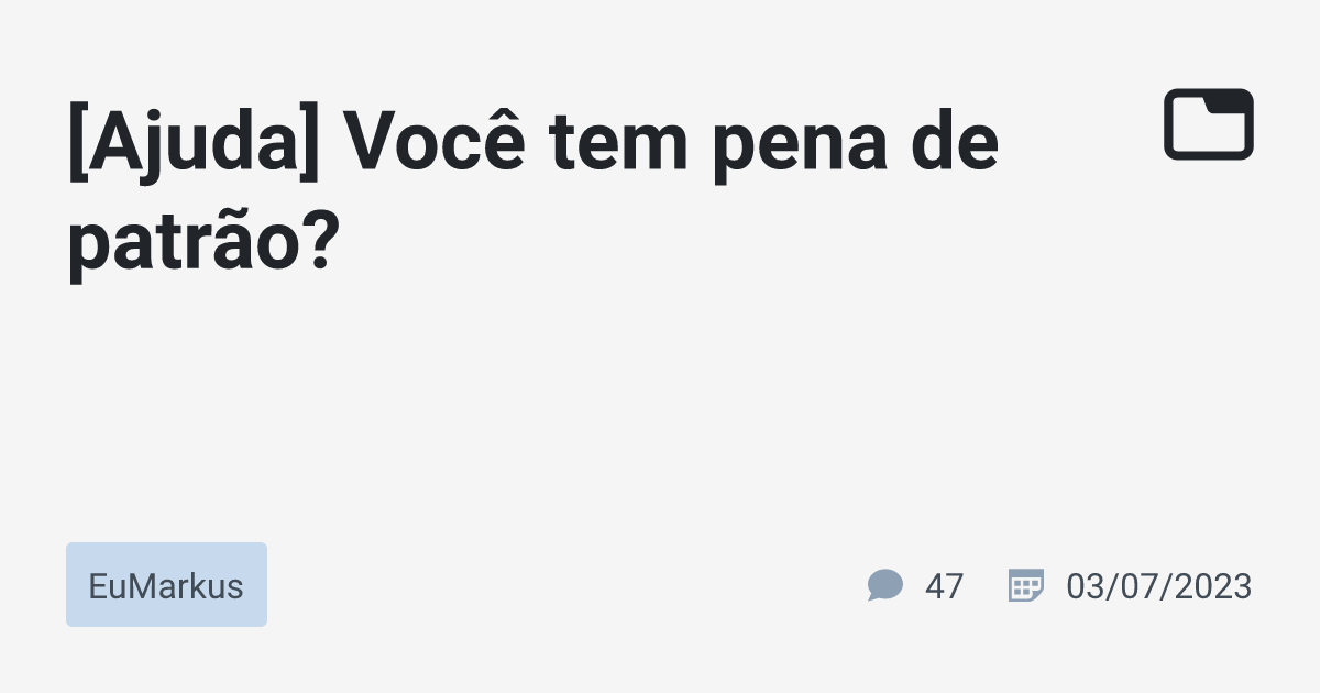 Programadores LowCode Brasil  Olá, bom dia galera, fiz a