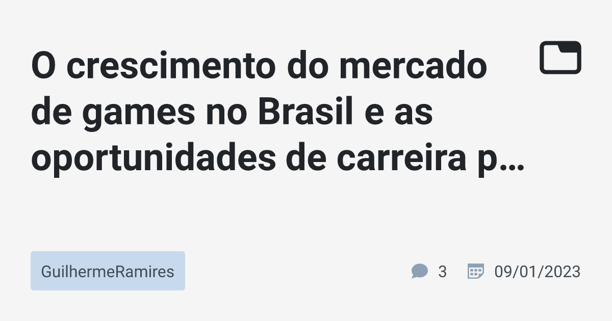 Mercado de Games no Brasil