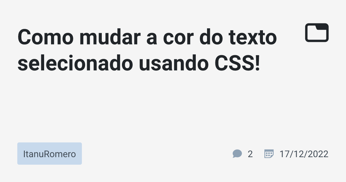 Como Mudar A Cor Do Texto Css