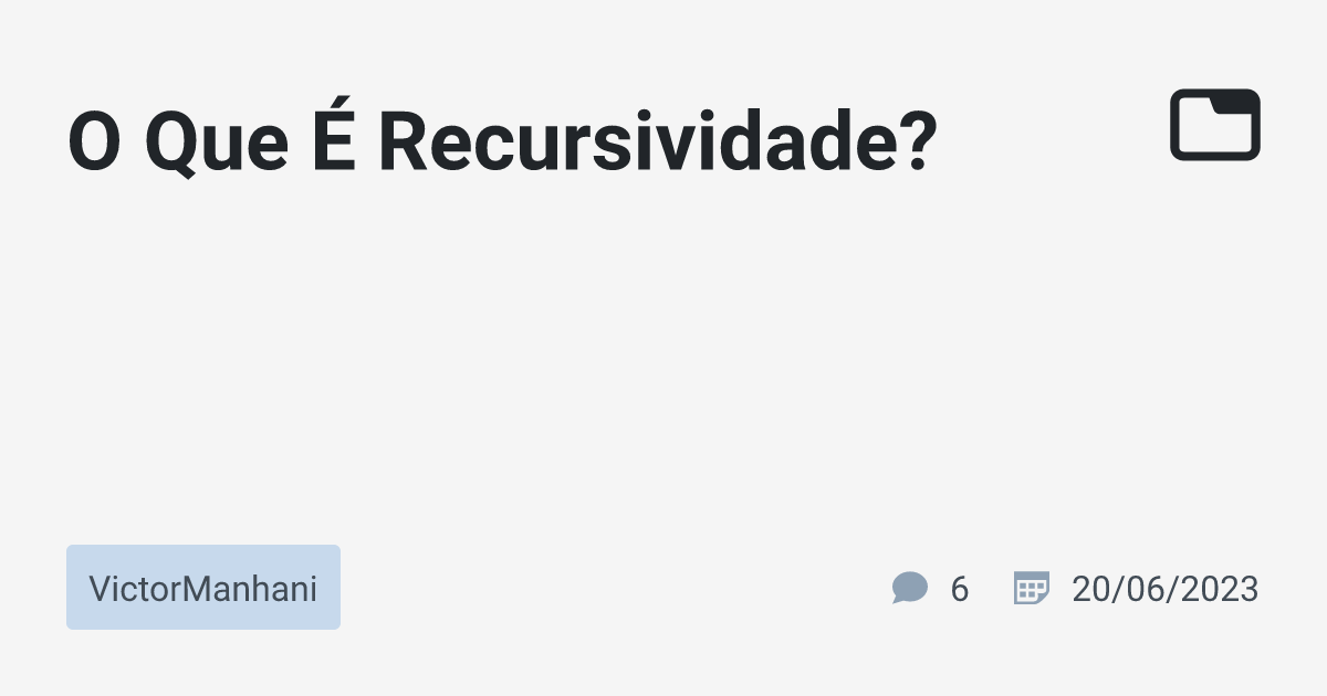 Recursividade