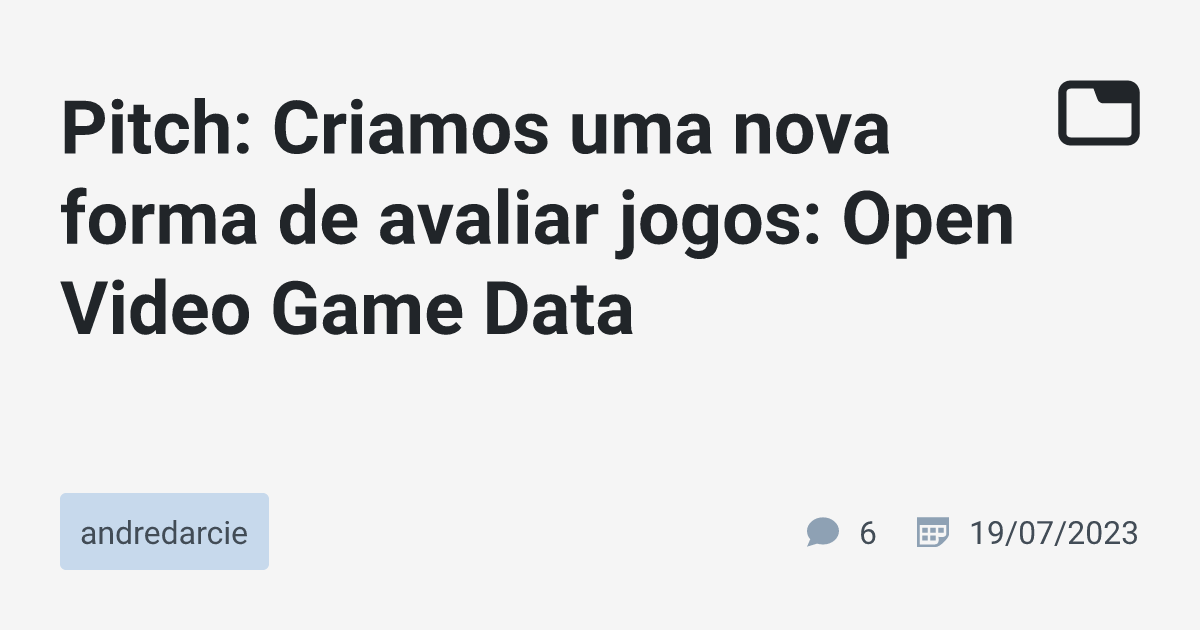 Avaliação de Games