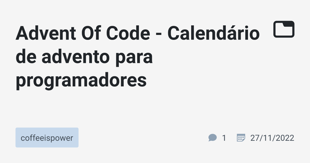 Advent Of Code Calendário de advento para programadores