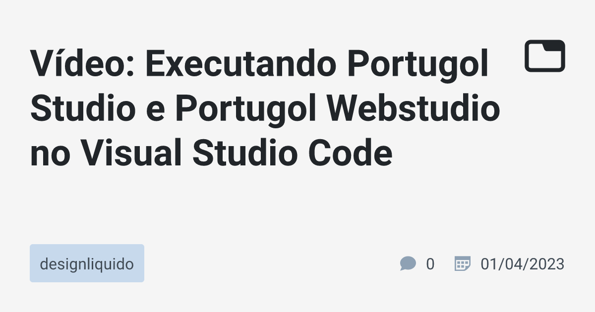 Vídeo: Executando Portugol Studio E Portugol Webstudio No Visual Studio ...