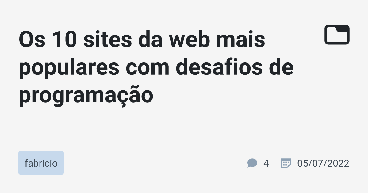 10 sites de programação que você deveria conhecer - Lyncas