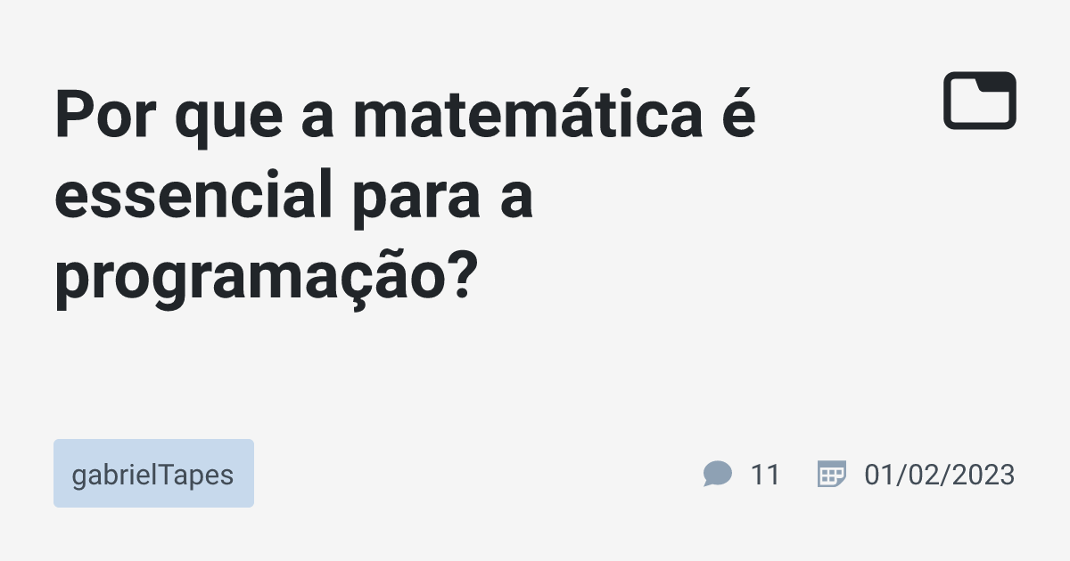 Importante saber ler, operar e - Matemática, SIM OU NÃO.