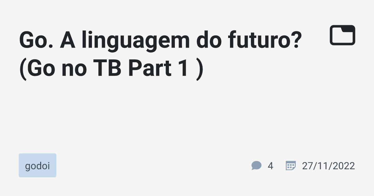 A Linguagem de Programação Go