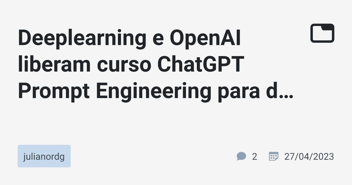 Engenharia prompt do ChatGPT - curso completo para iniciantes