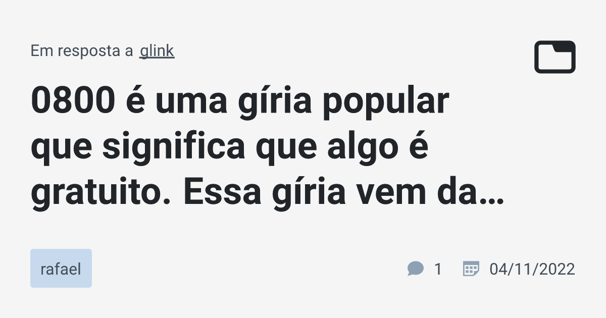 O que é GÍRIA? 