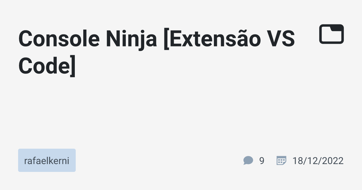 Console Ninja - Visual Studio Marketplace