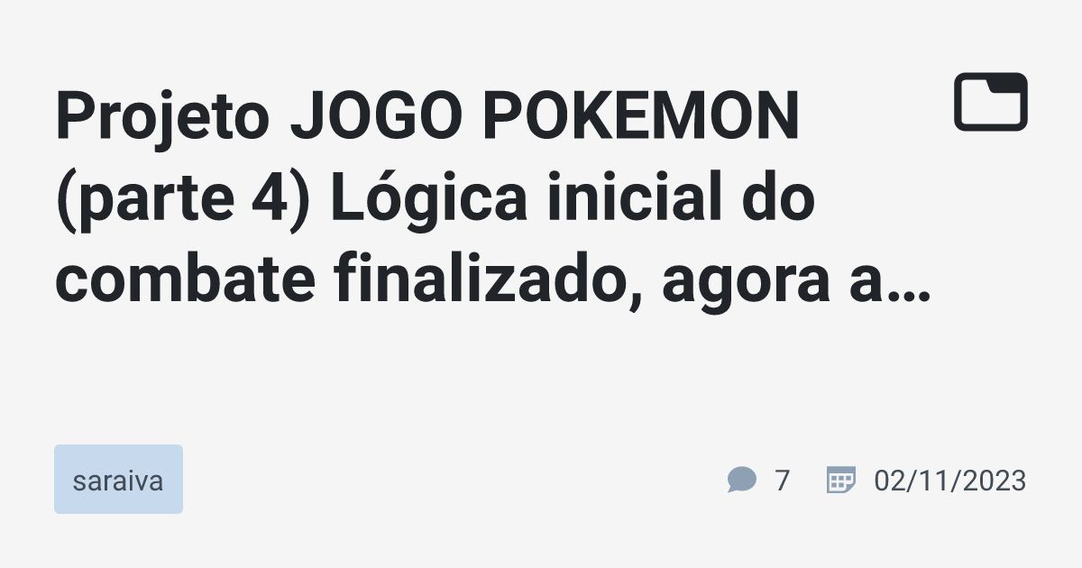 Dando nomes em português aos Pokémon - Parte 4 